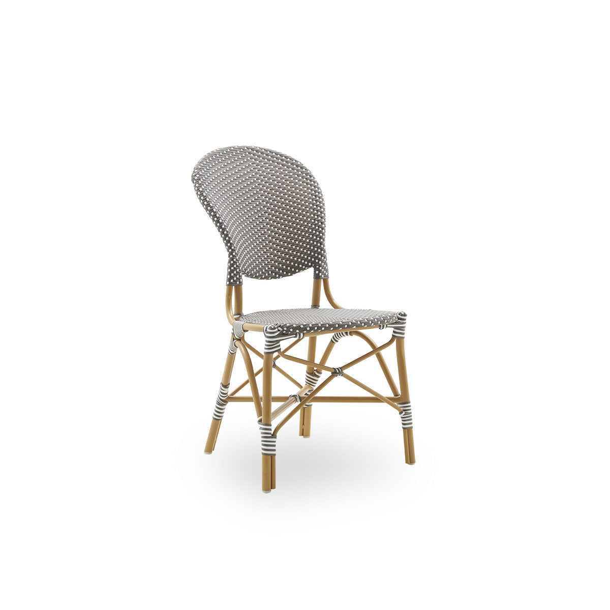 Isabell Exterior Dining Chair Cappuccino with White dots