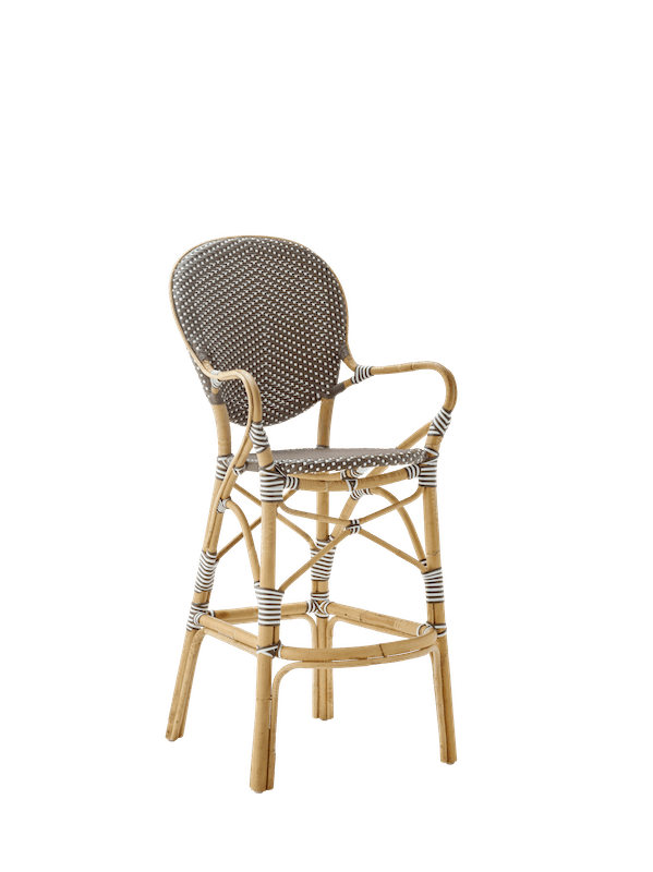 Isabell Bar Stool Cappuccino with white dots