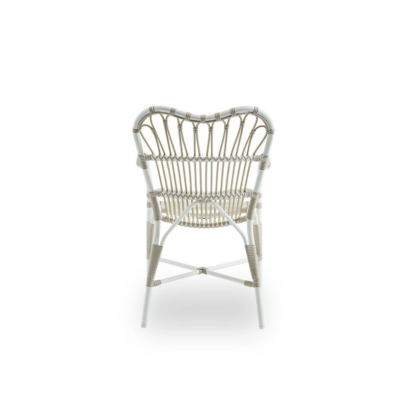 Margret Exterior Dining Chair Dove White color
